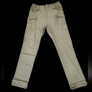Mens new khaki cargo work pants size Large